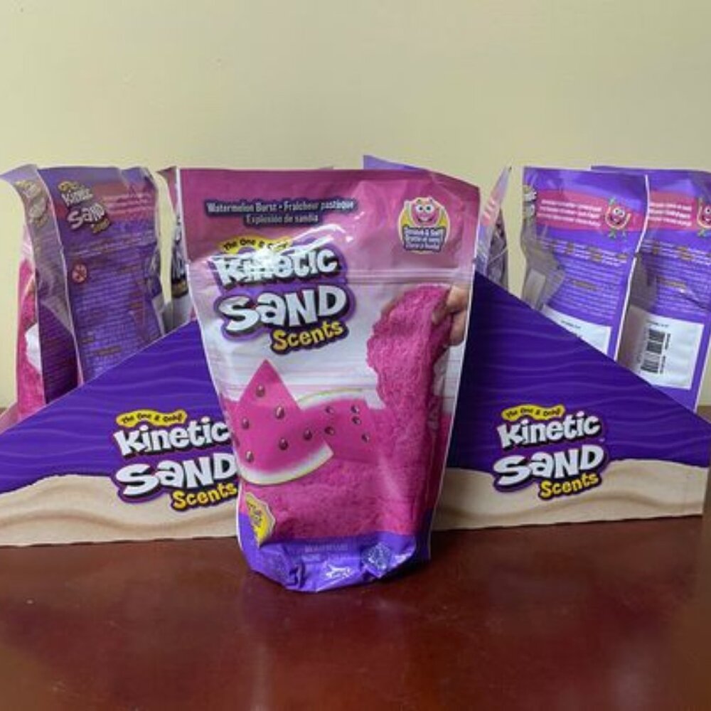 Kinetic Sand Scents, 8oz Pink Watermelon Burst Scented - Lot of 9 - NIB